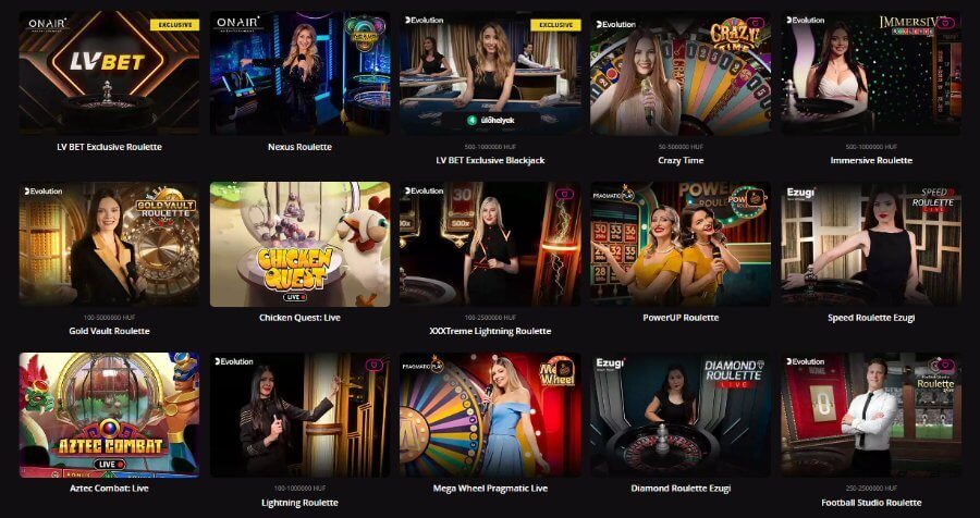 LV Bet értékelés élő kaszinó
