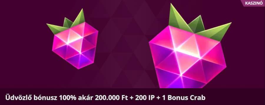 Malina Casino értékelés üdvözlő bónusz