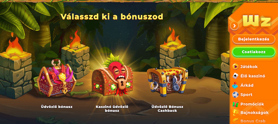 Wazamba - bonuszok