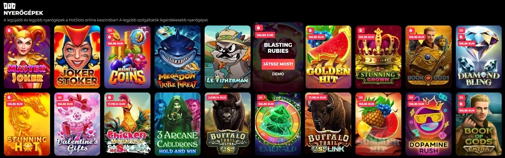 HotSlots értékelés nyerőgépek