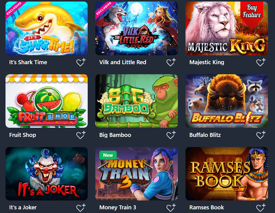 Buran Casino nyerőgép játékok