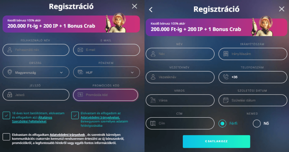 BuranCasino regisztráció