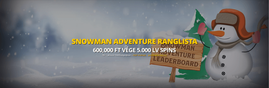 LVBet kaszinó Snowman Adventure verseny