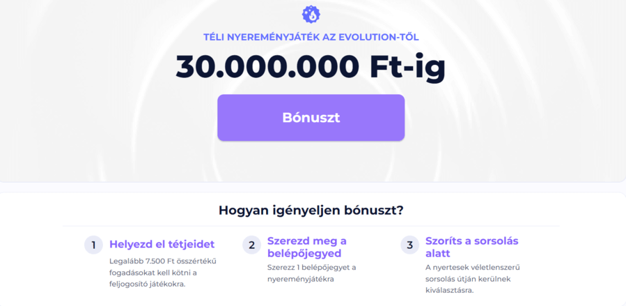 Light Casino nyereményjáték