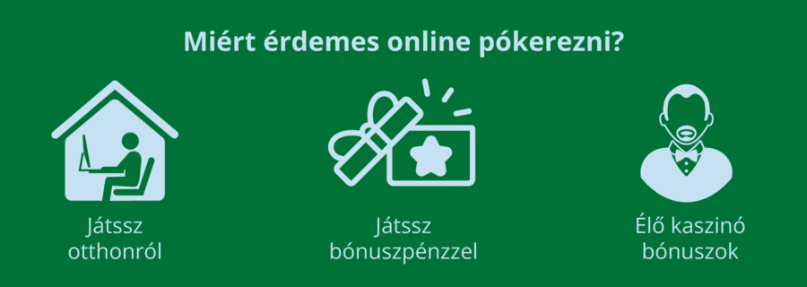 Online póker előnyök