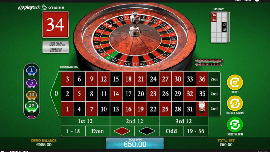 Premium European Roulette Yoyo casino