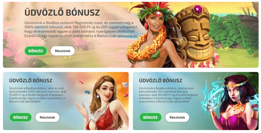 BoaBoa bónusz Magyar Casino