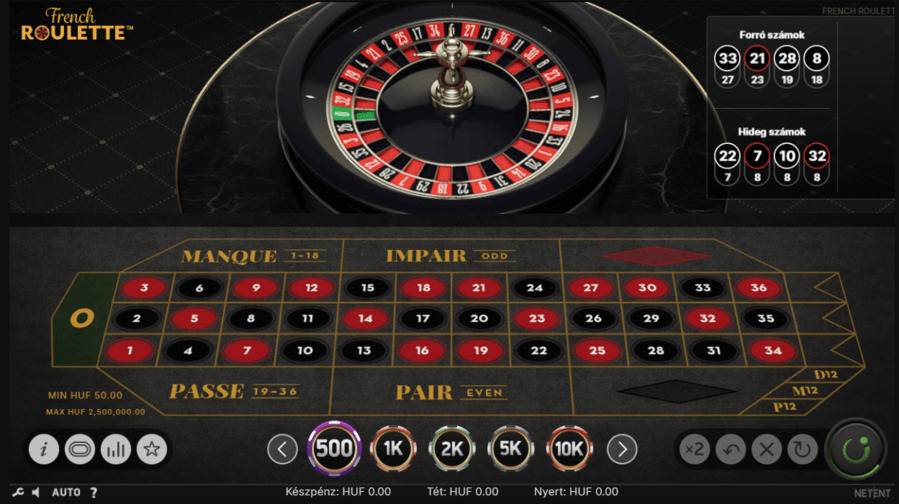 Netent french roulette