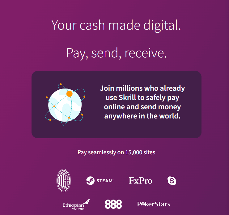Skrill online fizetés
