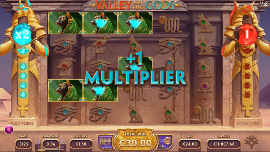 Valley of the Gods multiplier