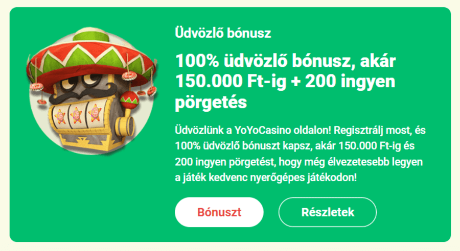 YoYo bónusz