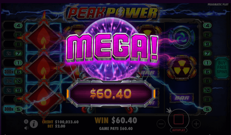 Peak Power mega win