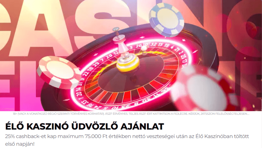 Energy Casino cashback bónusz