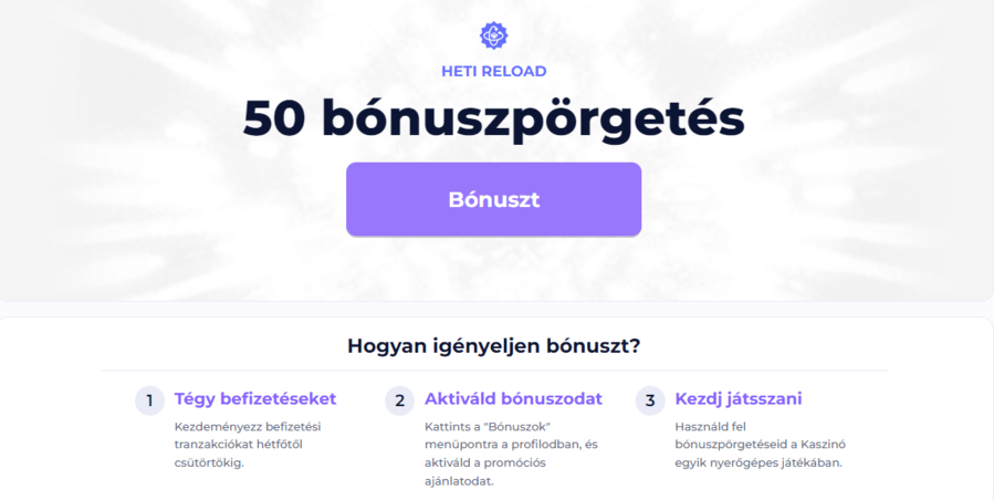 Light Casino reload bónusz