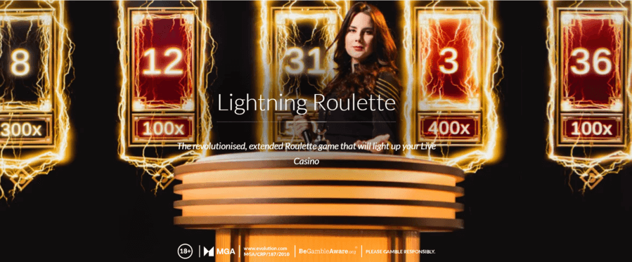 Lightning Roulette live show