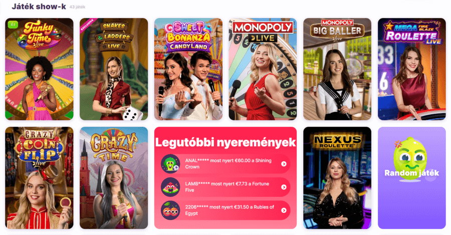 Nomini értékelés Magyar Casino game show