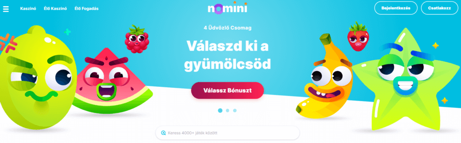 Nomini értékelés Magyar Casino üdvözlő bónusz