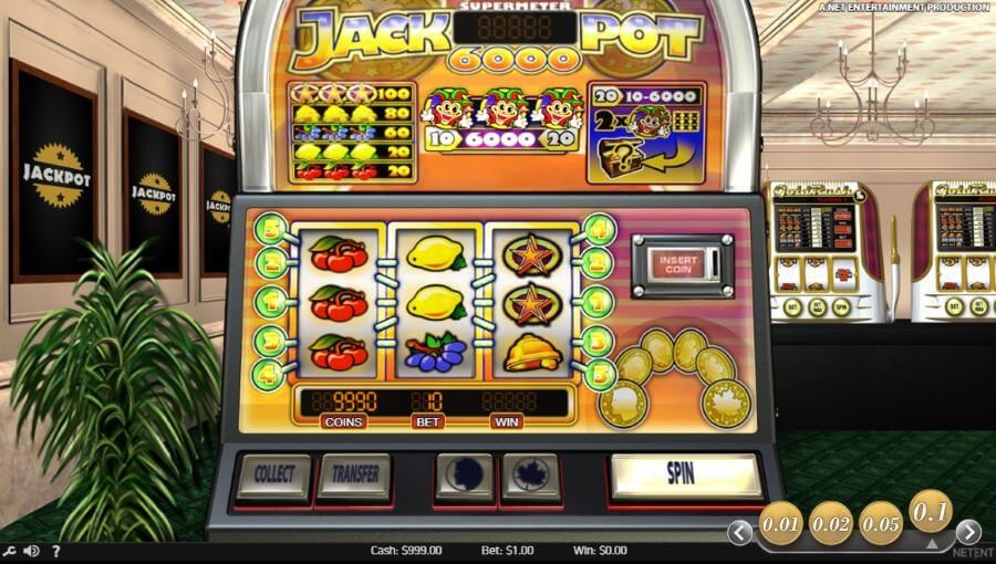 Jackpot 6000 nyerőgép magas RTP