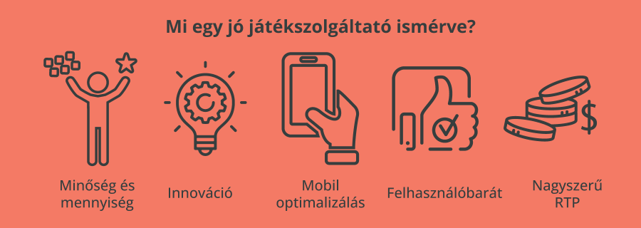 Játékszolgáltatók jellemzői