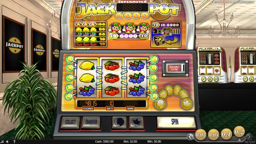 Jackpot 6000 nyerőgép játék alacsonyan fizető szimbólumok Magyar Casino