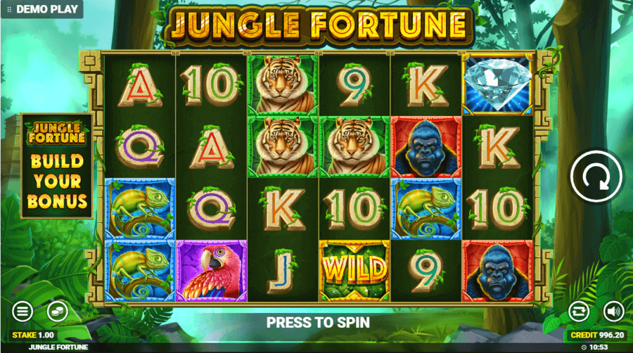 Jungle Fortune magas volatilitású nyerőgép Magyarország