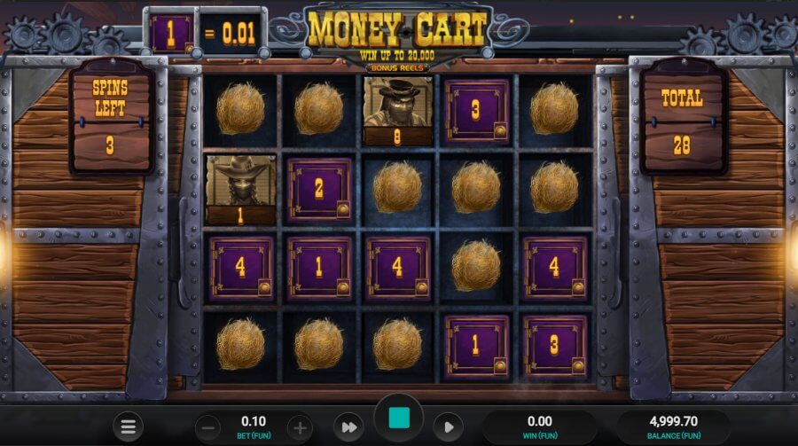 Money Cart Bonus Reels ingyenes pörgetés kör