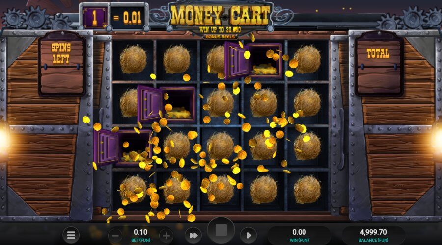 Money Cart Bonus Reels alap szimbólumok