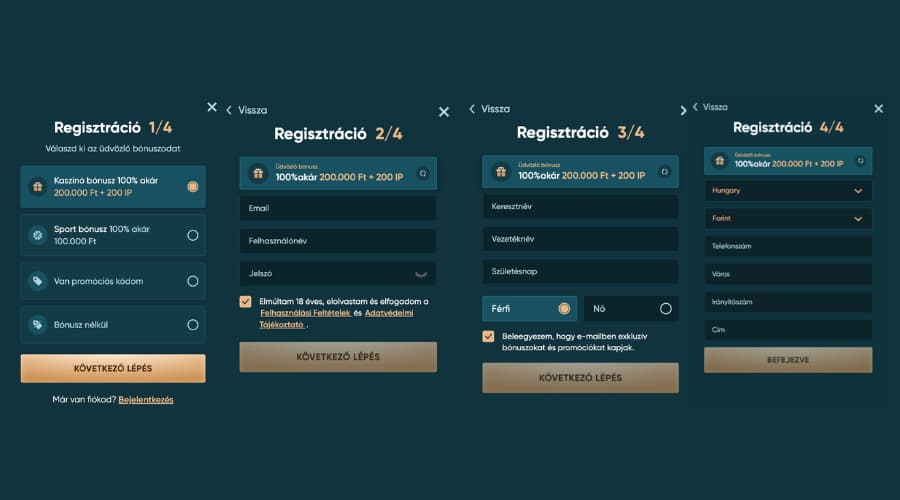 Legend Play regisztráció