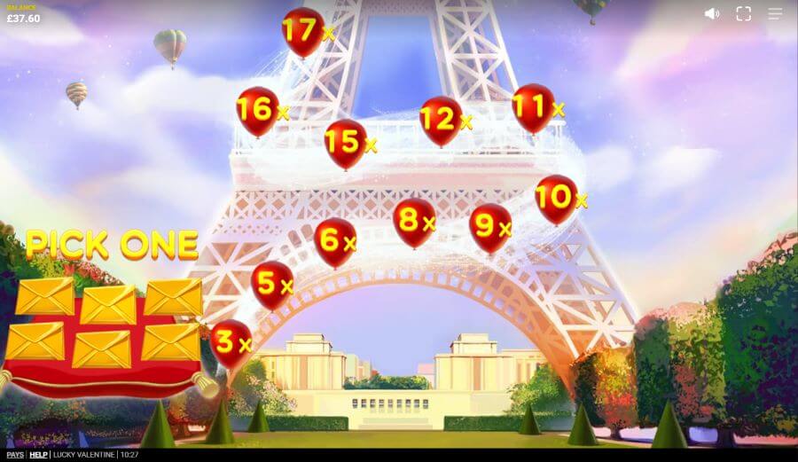 Lucky Valentine értékelés torony bónusz multiplier