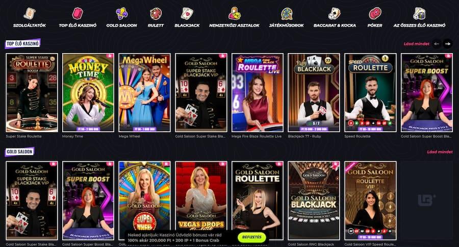 Lunubet értékelés élő kaszinó