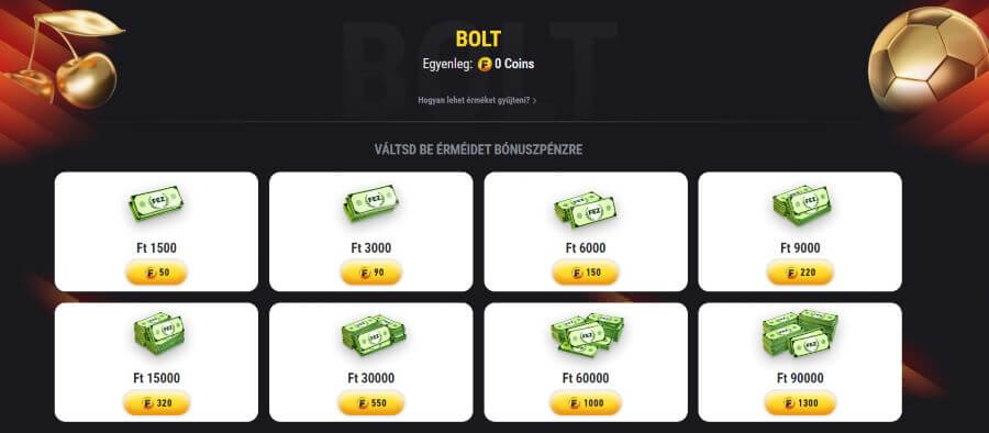 FEZbet értékelés hűségprogram bolt