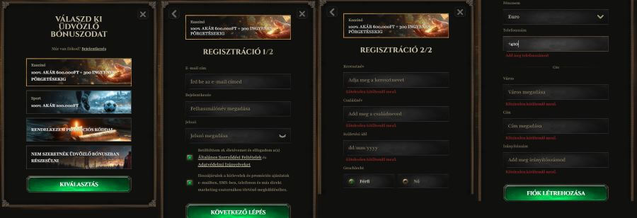 regisztráció
