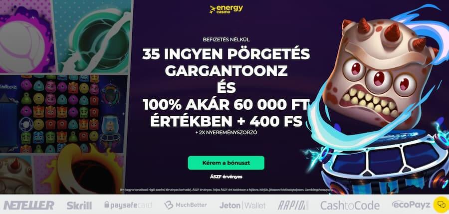 Energy Casino ajánlat