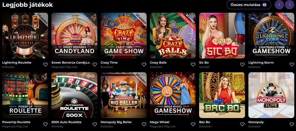 HighflyBet értékelés élő kaszinó