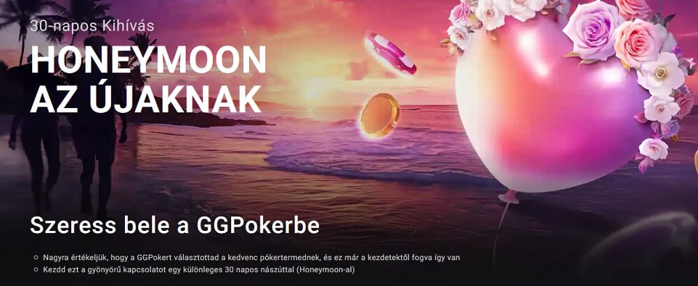 GGPoker Casino értékelés Honeymoon