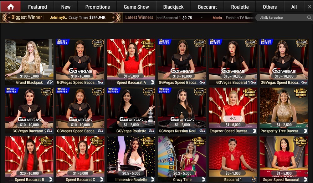 GGPoker Casino értékelés élő kaszinó