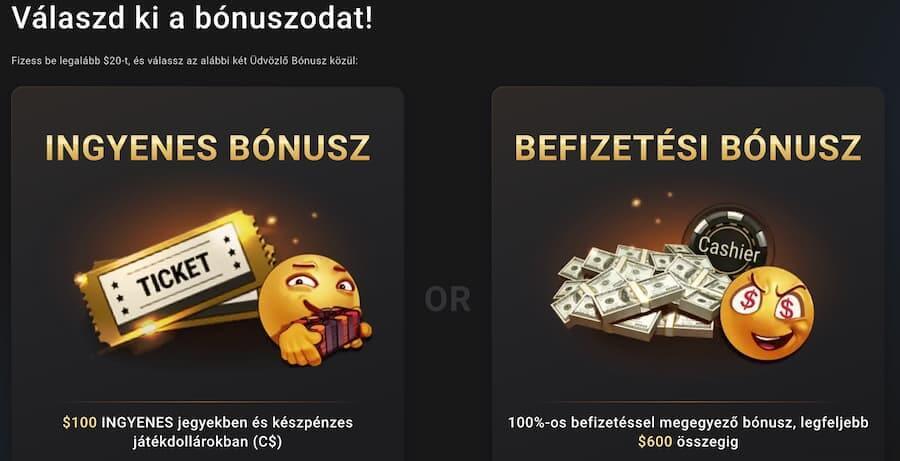 GGPoker Casino értékelés üdvözlő ajánlat választás
