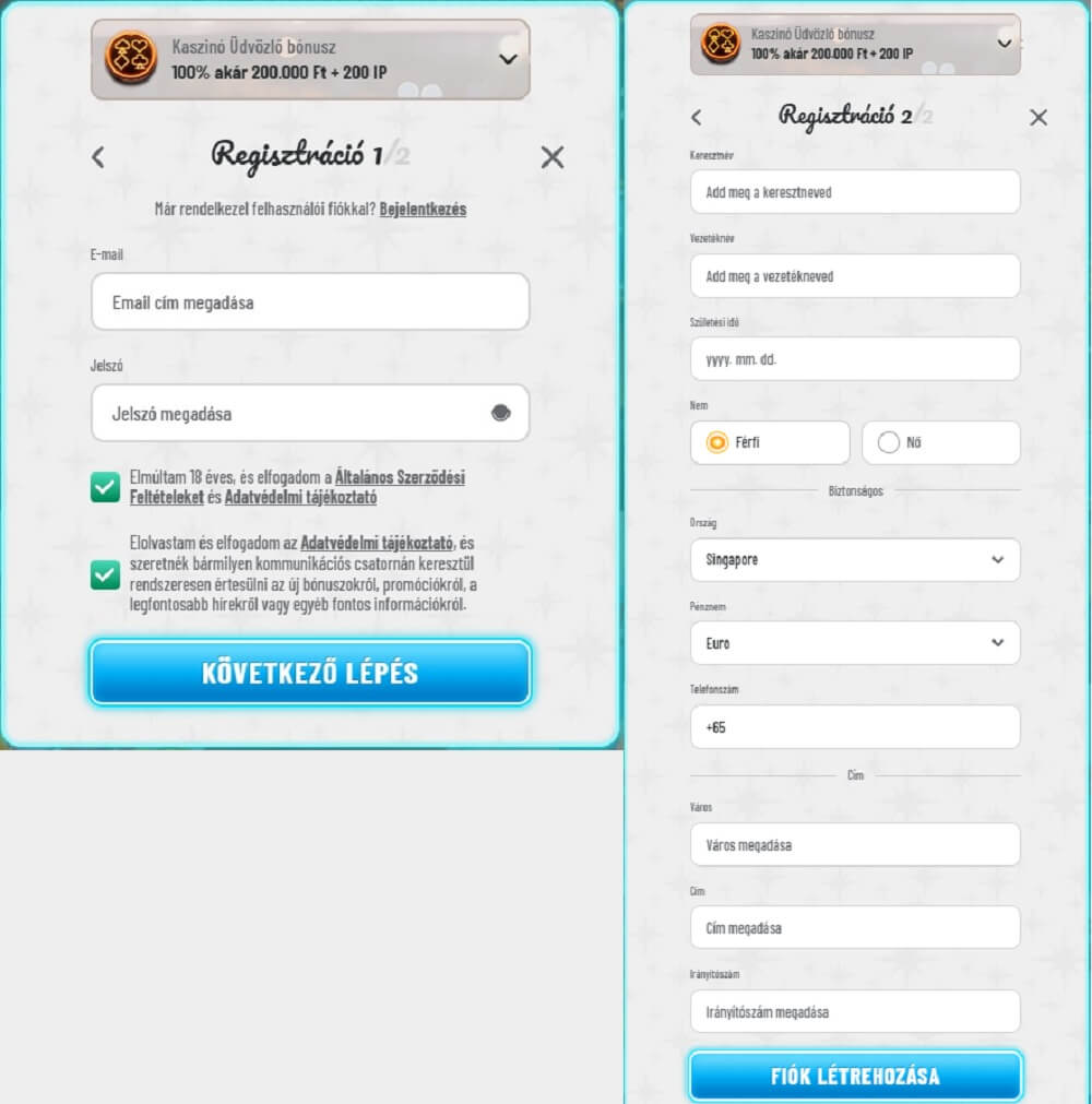 Wyns értékelés regisztráció