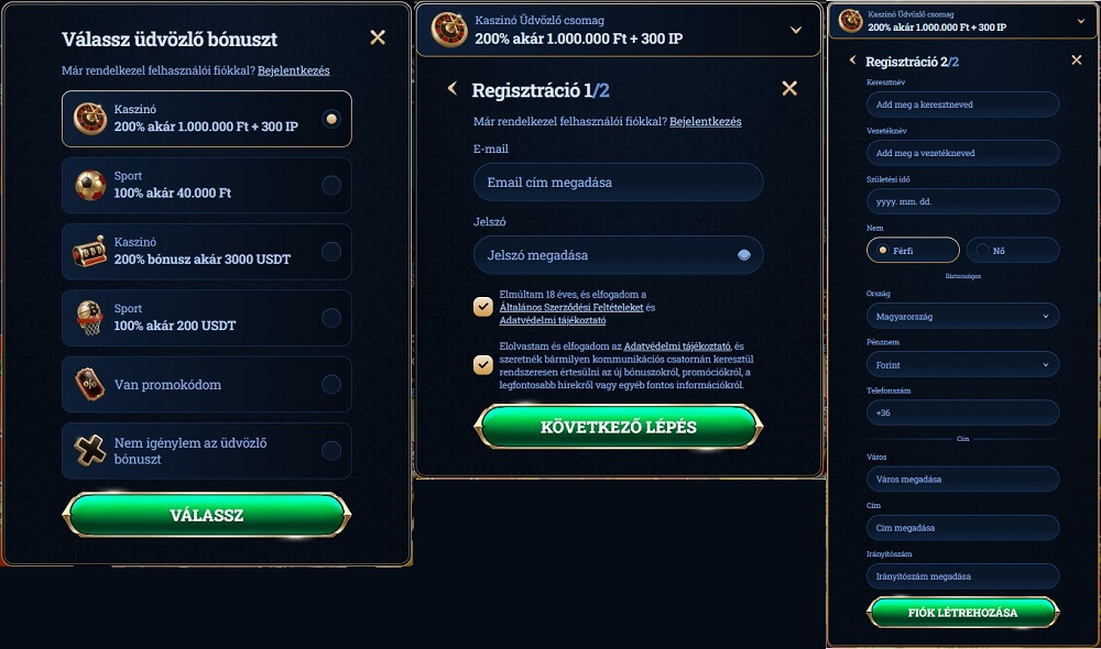 Millioner értékelés regisztráció