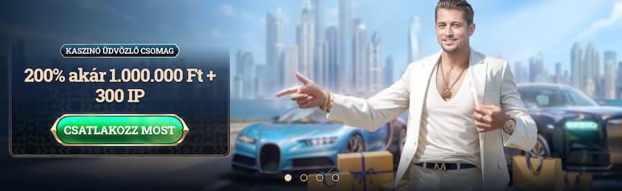 Millioner üdvözlő ajánlat