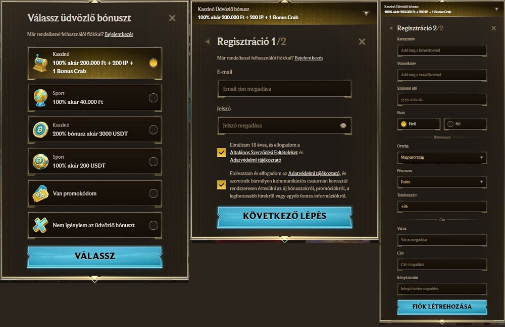 Realz értékelés regisztráció