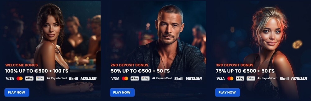 Rollcasino üdvözlő csomag