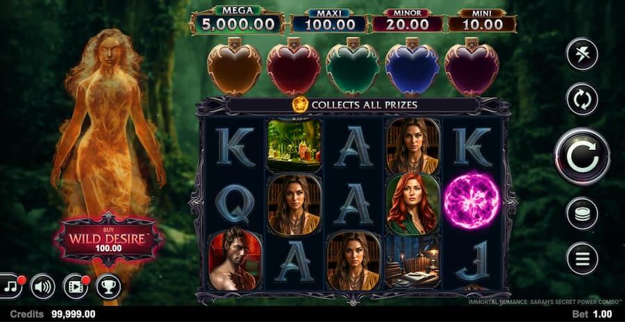 Immortal Romance Sarah's Secret Valentin nyerőgép