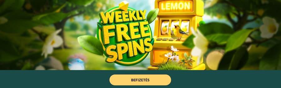 Lemon Casino free spinek