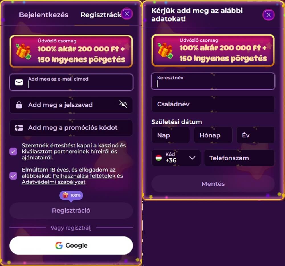 Spinania értékelés regisztráció