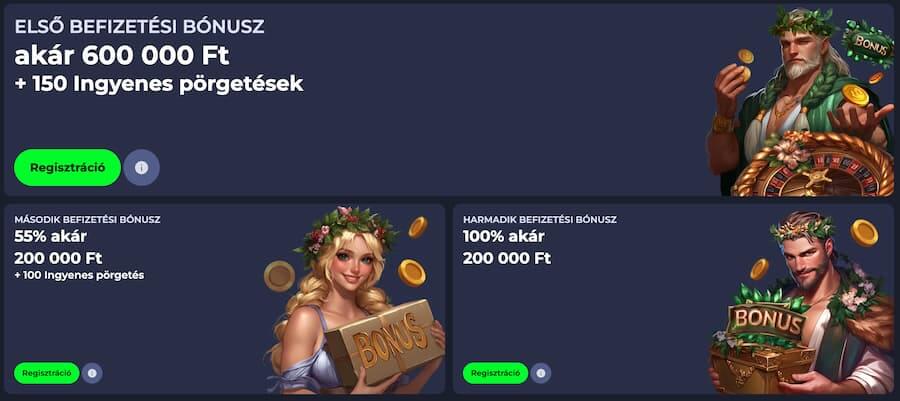 üdvözlő ajánlat