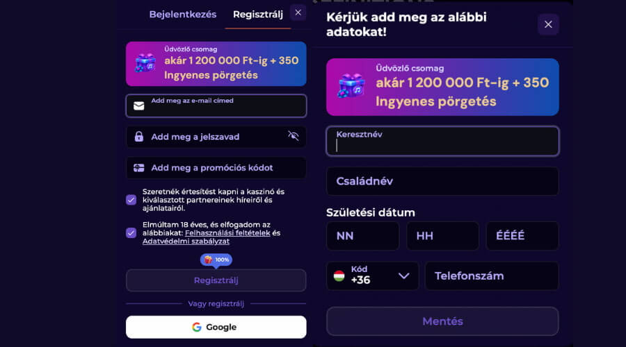 Slotsdj regisztráció